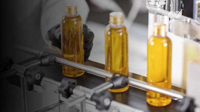 Ilustrasi Gambar Standar Produksi Herbal Cair